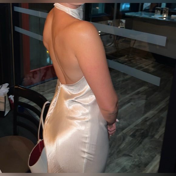 Meshki Esther Iridescent Satin Cowl Max - Picture 4 of 5